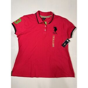 U.S. Polo Assn. XXL TTG Women's Caribean Pink Since 1890